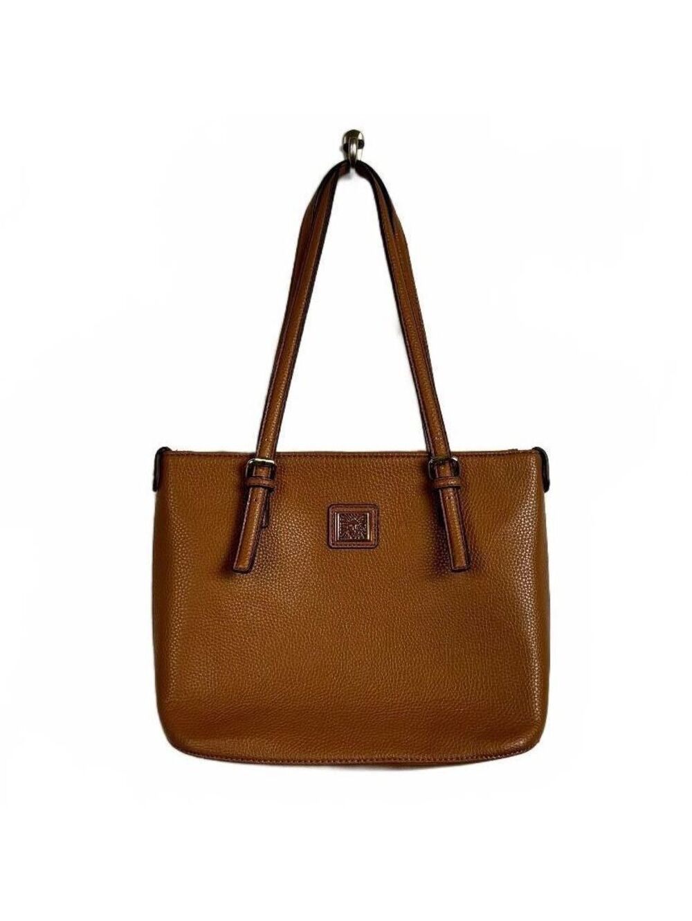 Anne Klein brown shoulder bag gold toned hardware
